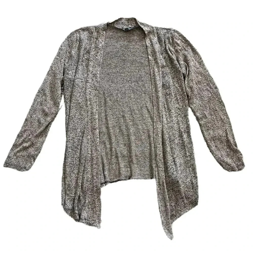 Pine Beige Girls Waterfall Cardigan L